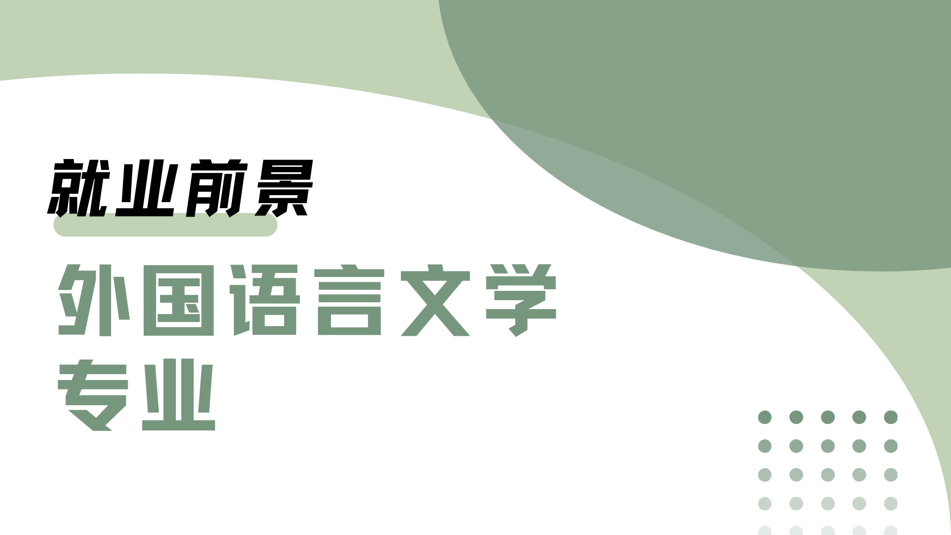 张雪峰深度解析：外国语言文学专业毕业后就业方向大揭秘！